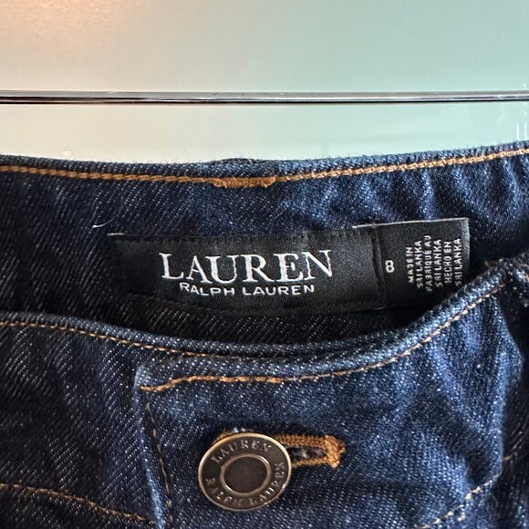 Ralph Lauren Wide Leg Dark Denim Jeans - Picture 6 of 6